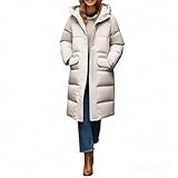 Ledermantel Damen, Kurzjacke Damen, Winterjacke Wintermantel Steppmantel Gesteppter Winter Jacke Warm Mantel Parka Winterparka Daunenjacke Leicht Lang Steppjacke