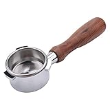 Cpolebev 54MM Edelstahl Kaffee Maschine Bodenloser Filter Halter Siebträger Professionelles Zubehör