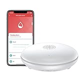 HEIMAN Wi-Fi Wasseralarm,Wasserwächter,WLAN Wassermelder mit Batterie,Smart Wassersensor,75 dB WiFi-2.4Ghz für Küchen, Keller und Badezimmer (1) (1 Stück)