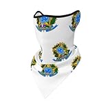 Winter-Halstuch für Damen Herren Winddichter Gesichtsschutz Schal für Kaltes Wetter Zum Skifahren Wandern Stirnband mit Flagge Föderativen Republik Brasilien Uv-Schutz Multifunktionale Sturmhaube