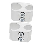 VILLCASE 2 Stück Aluminium Rohrklemme für Stabile Halterung für Gehstock und Rohr Einfache Installation und Vielseitige Anwendung für Zubehör
