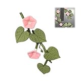 Morning Glory Kühlschrankmagnete, niedliche Morgenblume kletternde Efeu Kühlschrankreben zur Dekoration (Rosa)