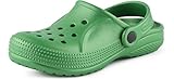 Ladeheid Kinder Mädchen Jungen leichte Eva Clogs Gartenclogs Gartenschuhe KL055 (Smaragdgrün, 31 EU)