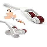 Nervenrad Sex Federkitzler Nadelrad Flirten für Paar Exquisite Nervenräder BDSM Spielzeug Nervenrädchen nach Nadelroller Sex Spielzeug für Paare (Weiß Rot)