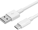 USB 3.1 Typ C Kabel passend für Samsung Galaxy A54 A34 A14 A53 A73 A33 A23 A13 A04s A52 A72 A32 A22 A12 A51 S23 S24 Ultra 5G S22 S21 S20 FE XCover 6 PC Computer TypeC Datenkabel Ladekabel USB-C Weiß