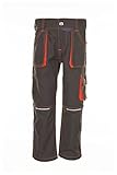 Planam Junior Bundhose Mehrfarbig (Oliv/orange) Gr. 146/152 Basalt Kids-bundhose