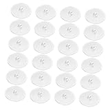 Angoily 50 Stück Transparente Selbstklebende Deckenhaken 3cm Stark Haftend Abnehmbar für Windspiele Laternen und Deko Bohrfreie Klebehaken für Decke und Wand