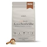 Knochenbrühe Pulver vom Weiderind, aus Deutschland, Bioaktiv, 350g – Kollagen Typ 1,2 & 3 | Unterstützt Gelenke, Darm und Haut | hoher Proteingehalt | Leaky Gut, Keto, Paleo | ohne Salz | Bone Broth