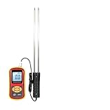 Feuchtigkeitsmesser, Tragbares digitales Getreidefeuchtigkeitsmessgerät mit Messsonde LCD-Display-Tester for Weizen, Mais, Reis, Bohnen GM640