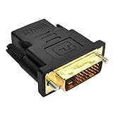 High-Definition-Multimedia-Schnittstellenadapter, High-Definition-Multimedia-Schnittstelle auf DVI-I-Stecker-Adapter - 1080P High-Definition-Adapter auf DVI-I | Vergoldeter Adapter für stabile Signalü