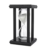 Sand Timer,Sandglass, Neu-Holz Sanduhr Sanduhr Sanduhr Dekoriert Geschenk(White)