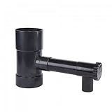 Regensammler Wassersammler für Fallrohr Fallrohfilter Fallrohr Wasserfänger Regenfässer (80mm Anthrazit)