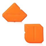 Silikon Fugenglätter Set, 2 Stück Silikonabzieher Silikonfugen Abzieher Fugenabzieher Silikon Schaber Kit Fugenspachtel Caulking Werkzeug für Badezimmer Küchenfliesen (orange)