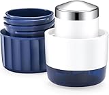 Fullicon 3-in-1 Pill Crusher Cutter - Edelstahl-Schleifkopf, Tablettenzerkleinerer für Tabletten und Haustiere, Pillenmahler mit Aufbewahrung und kostenlosem Reinigungsbürste (Indigo)