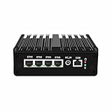 PcZinophyte N150 Mini-PC Firewall-Router 4 LAN i226-V 2,5G NVMe Lüfterloser Mini-Computer unterstützt Proxmox Box