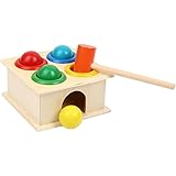 Wedhapy Kleinkind Spielzeug Klopfbank Holz Klopfbank Spielzeug Hammer Kinder Holz Hammer Spielzeug Klopfbank Geschenke Spiel