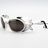 Daisan Gletscherbrille Bergsteigerbrille mit Kat. 4 Scheiben weiss Lederseitenschutz