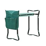 Randaco Gartenhocker Garten Kniebank mit Eva Schaummatte, Tragbare Klappbar Gartenbank mit Werkzeugtasche, Arbeitshocker Garten Sitzbank für Gartenarbeit bis zu 150 kg