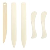 Dtoterul Falzbein für Papier Set, 5 Stück Papier Bonefolder, Falzbrett Und Werkzeug, Falzbein Aus Knochen, Binding Book Falz, Falten Falz Falzbeil, Falzen Falzmaschine Falzstift, Für Papierhandwerk