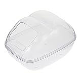 ifundom 1Stück Hamster Badewanne aus Langlebigem Transparent Kompakt für Kleine Haustiere zu Reinigen für Frisches und Sauberes Umfeld