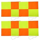 4 Stück Fußball-schiedsrichterfahnen, Tragbar, Großes Spielfeld, Eckfahnen, Schiedsrichter, Linienrichter, Fußball-eckfahnen Für Fußballplatz, Fußball, Fußballbahn, Volleyball, Training, Spiel,