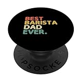 Der beste Barista-Vater aller Zeiten PopSockets mit austauschbarem PopGrip