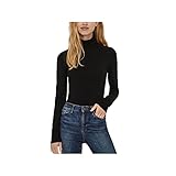 Vero Moda Damen VMGLORY LS Rollneck Blouse NOOS Pullover, Schwarz, S