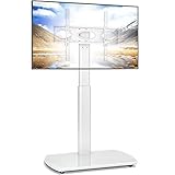 RFIVER TV Ständer mit Schwenkbar Halterung Fernsehständer für 32 bis 65 Zoll Flach & Curved Fernseher TV Bodenständer Standfuß höhenverstellbar Fernsehstand Max. VESA 400X400mm bis zu 35kg