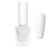 Weiß Matte Nagellack - Schnelltrocknend & Langanhaltend ungiftige Regulärer Nagellacke Ohne UV-Lampe - Hochwertig Matt Effect - White Matte Nail Polish für Anfänger DIY Nail Art (Weiß, 12ML)