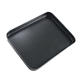 DECORNIJIA Großes Antihaftbeschichtetes Kohlenstoffstahl Backblech Rechteckiges Backform Hitzebeständig und Spülmaschinenfest für Kuchen Kekse und Pizza