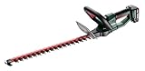 metabo Akku-Heckenschere HS 18 LTX 55 – 601718500 – 18 V – Leicht und leise – Elektrische Hecken- und Strauchschere – Inkl. 2 Akkus und 1 Ladegerät