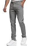 Indicode Herren Cherry Chinohose Stretchhose | Chino Herrenhose Stretch Stoffhose Lt Grey 38/32