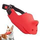 Mündung für große Hunde, Hundeleme für Bellen | Haustier Masque Hund Mündung Silikon Mundschutz,Verstellbare Mundabdeckung Haustiervorräte, weicher Masque für kleine, mittlere, große Rasse