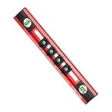 Elektriker-Wasserwaageninstrument mit Doppelblasen-Ampullen & Gleitanzeigern, geeignet für elektrische Installationen, Elektrikerblase