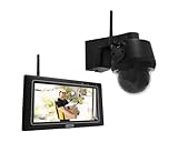 ABUS EasyLook BasicSet Schwenkbare Funk Überwachungskamera Touchscreen Monitor Bewegungserkennung Aufnahme Gegensprechfunktion Nachtsicht PPDF17100