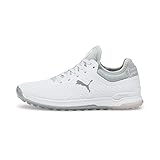 PUMA Damen PROADAPT ALPHACAT WMNS Golfschuh, White Silver-Pink Lady, 42 EU