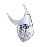 NUOBESTY Digital LCD Körperfettzange Körperfettmessgerät Körperfettanalyse Körperfett Caliper Fettmesszange Körperfettanteil Messen Körperfettmesser für Damen Herren