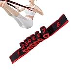 Elastisches Spannband, 8 Stufen, rutschfester Griff – Widerstandsband zum Dehnen, für Pilates-Kurse, Krafttraining, Fitnessstudio, Damen, Teenager, Mädchen, Anfänger, Yoga-Liebhaber