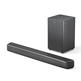 Philips TAB5309 Soundbar 2.1 mit drahtlosem Subwoofer - 2,1 Kanal 240W, DTS Virtual X, Bluetooth 5.4, HDMI ARC, optische Verbindung und USB-Konnektivität - Dunkelgrau