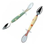 Milisten Babynahrung Doppelseitiger Fütterungslöffel für Beikost Brei Lebensmittelecht Temperaturbeständig Zufälliger