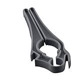 KUHN RIKON 5-in-1 Swiss Multiöffner grau, 5 Funktionen zum Öffnen von Flaschen, Tubenverschlüsse usw., Öffner für verschiedene Anwendungen