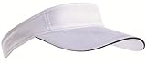 MB Caps Sport Sun Visor mit kontrastfarbenem Sandwich in 12 Farben für Golf, Tennis, Angeln von notrash2003® (Weiss-Navy)