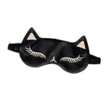 Homoyoyo Niedlicher Seiden Augenmaske mit Kühlendem Eisbeutel Verstellbare Schnalle für und Mädchen zur Linderung von Augenermüdung und Verbesserung Schlafs