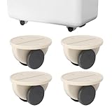 Selbstklebende Rollen - Mini-Lenkrollen, kleine Lenkrollen, kleine Rollen für Projekte, 4 selbstklebende Riemenscheiben, drehbare Riemenscheiben für Möbel für Karton in Bewegung