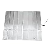 ERYUE Baby-Autositz-Sonnenschutz-Abdeckung, Wärmeisolierung, Kühlung, Hält den Kindersitz Kühl – für Baby-Autositz – Silber, 94 X 73 Cm