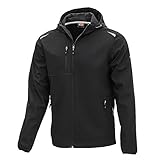 Nitras MOTION TEX LIGHT 7195 Windbreaker für die Arbeit & Freizeit - Regen- & Softshelljacke in schwarz L