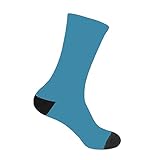 Socken Jungen 30 DIY benutzerdefinierte Socken mit Bild lustige Druck Foto Socken individuelle Neuheit Socken für Männer Frauen Socken Jungen 35-38 Sneaker (Sky Blue, One Size)
