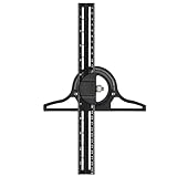 300 mm/500 mm Kombinationsmessviereck-Lineal zum Zeichnen von Tischlerprojekten, genaue Winkelmessung in Holzbearbeitung, Ingenieurwesen, Zeichnungsinstrumenten