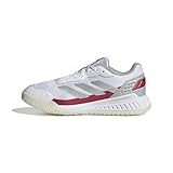 adidas Damen Courtquick W Padel-Schuhe, Cloud White/Silver Metallic/Lucid Pink, 38 EU