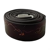 Honseadek 3D-Wandeinfassungsband für Haus und Garten, 2 m Sockelleiste mit Anti-Kollisions-Design, verdickter Schaumstoff-Baumwolle, dekorativer Kantenschutz für Korkböden und Innenwände, schwarzes